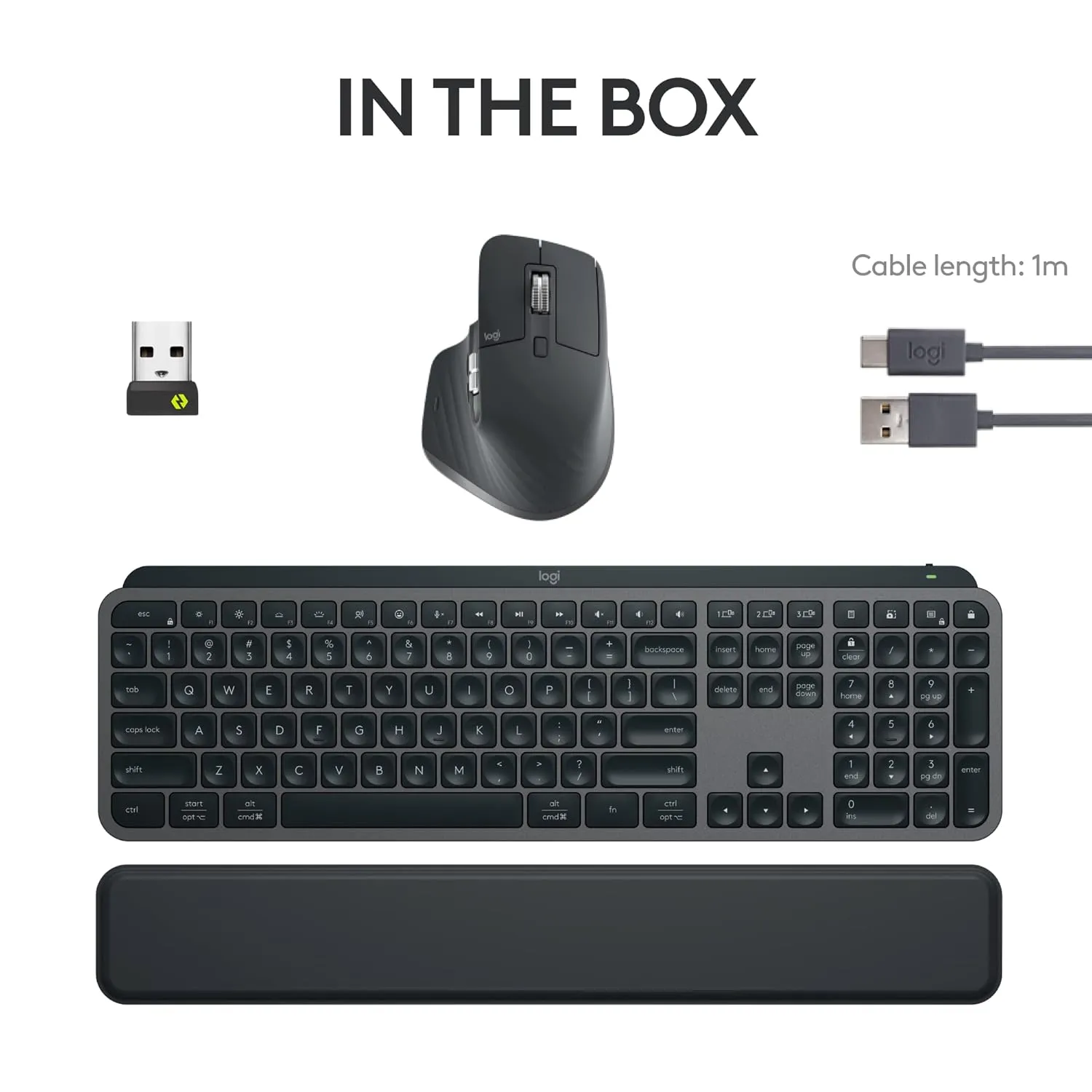 Logitech Wireless Keyboard Mouse Combo MX Keys S view 2